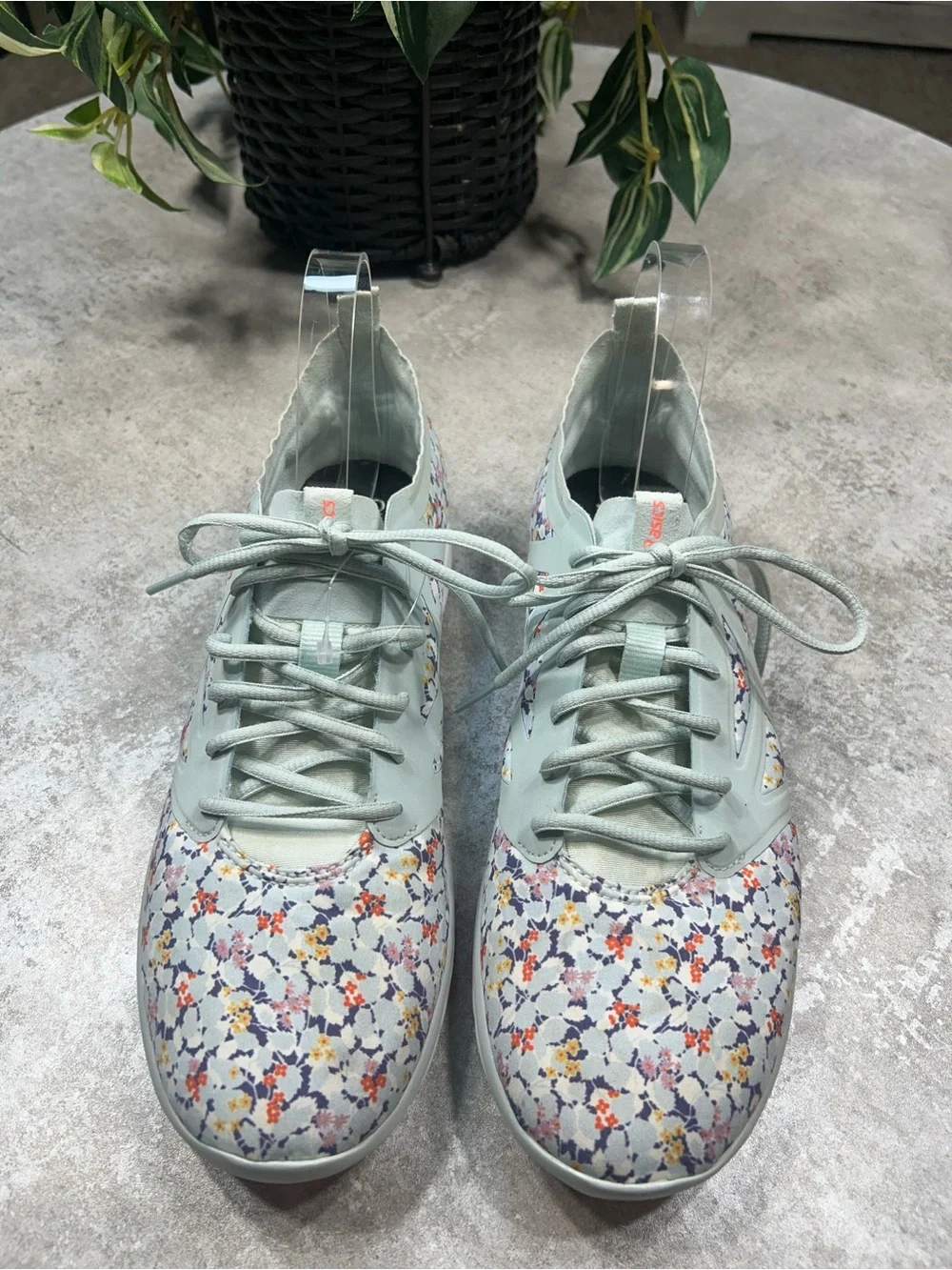 ASICS Fit Yui Women’s Size 10 Shoes Sneakers Casual Athletic Floral Mint Green